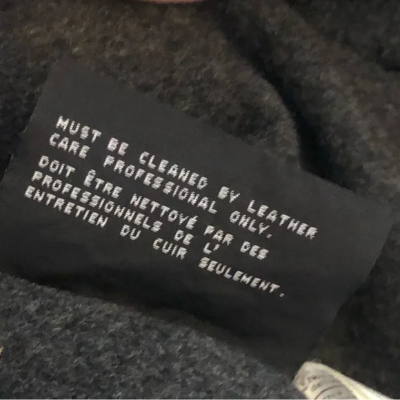 Hugo Boss Black Soft Leather Removeable Sheepskin Collar Bomber Jacket Men's 46 - Picture 13 of 16